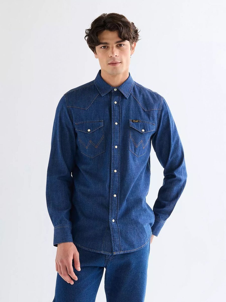 camicie męskie wrangler 112378124 caroline creek