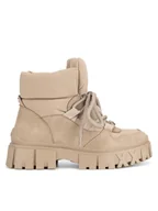 Botki damskie - MEXX Trapery MI001713343W Beżowy - miniaturka - grafika 1