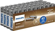 Baterie i akcesoria - Philips Philips Alkaline AAA Batteries - 40-pack - miniaturka - grafika 1