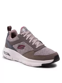 Sneakersy damskie - SKECHERS Sneakersy Roykon 232205/TPMT Szary - grafika 1