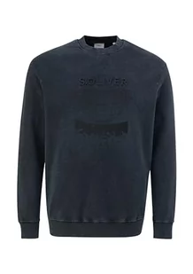 s.Oliver Sales GmbH & Co. KG/s.Oliver Bluza męska z nadrukiem z przodu, szary, 4XL - Bluzy męskie - miniaturka - grafika 1