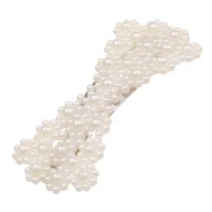 Ozdoby do włosów - Spinka do Włosów Biała z Ozdobnymi Perłami Subtelna Wsuwka Lekka Efektowna - miniaturka - grafika 1