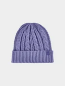 Czapki damskie - 4F Czapka zimowa damska - granatowa Uniwersalny - miniaturka - grafika 1