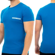 Koszulki męskie - Emporio Armani koszulka męska niebieska, rozmiar M - miniaturka - grafika 1