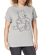 Koszulki i topy damskie - Disney Damska koszulka "Winnie The Pooh Sketch", Szary (szary Marl Spo), 38 - miniaturka - grafika 1