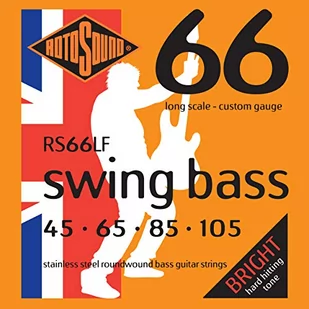 Rotosound Roto RS66LF 4 struny bas [45-105] stalowe - Inne akcesoria muzyczne - miniaturka - grafika 1