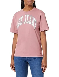 Lee Koszulka damska Crew Neck Tee, Rosa, XS - Koszulki i topy damskie - miniaturka - grafika 1