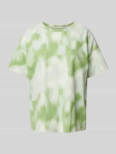 T-shirt o kroju oversized z nadrukiem na całej powierzchni - Koszulki i topy damskie - miniaturka - grafika 1