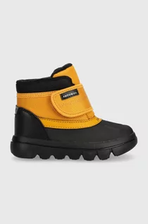 Buty dla dziewczynek - Geox śniegowce dziecięce B365BD 0FUCE B WILLABOOM B AB kolor żółty - grafika 1