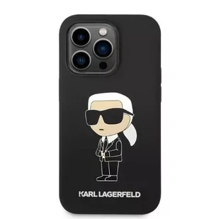 Karl Lagerfeld Etui KLHMP14XSNIKBCK do iPhone 14 Pro Max 6,7" hardcase Silicone Ikonik Magsafe czarny/black - Etui i futerały do telefonów - miniaturka - grafika 4