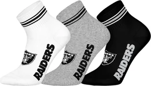 NFL Unisex Las Vegas Raiders skarpety sportowe, 3 sztuki w opakowaniu - Kimona, stroje i obuwie - miniaturka - grafika 1