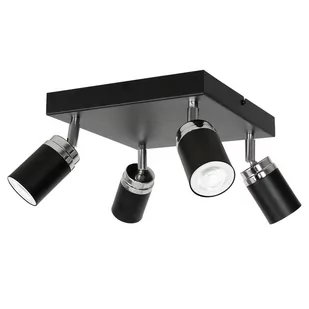 Luminex Spot Reno black/chrome 4 5148 - Lampy sufitowe - miniaturka - grafika 2