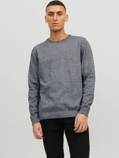 JACK & JONES Sweter Męski Bawełna Niebieski GR35857 - Rozmiar: L - Swetry męskie - miniaturka - grafika 1