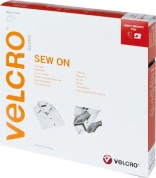 Velcro VELCRO rzep z haczykami i pętelkami do przyszywania 20 mm x 10 m czerwony