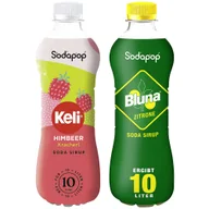 Syropy i koncentraty owocowe - 2x SYROP SODAPOP KELI MALINA + CYTRYNA KONCENTRAT DO SATURATORA 500ml - miniaturka - grafika 1
