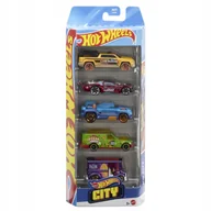 Zabawki zdalnie sterowane - Hot Wheels 5-Pack Zestaw 5 Samochodów Nowy W Pudełku Jbj75 - miniaturka - grafika 1