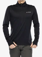 Bluzy sportowe męskie - Bluza polarowa Vaude Livigno Halfzip II - black - miniaturka - grafika 1