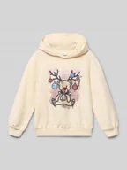 Bluzy dla dziewczynek - Bluza z kapturem o kroju regular fit z mieszanki bawełny - miniaturka - grafika 1