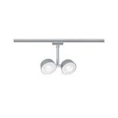 Lampy pozostałe - Paulmann Spot do szyn Double Pellet 2x6.7W LED matowy chrom/biały 95471 95471 - miniaturka - grafika 1
