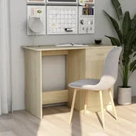 Biurka - Biurko, dąb sonoma, 100x50x76 cm, płyta wiórowa! - miniaturka - grafika 1