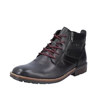 Półbuty męskie - Rieker Męskie buty sznurowane B1334, czarny, 44 EU - miniaturka - grafika 1