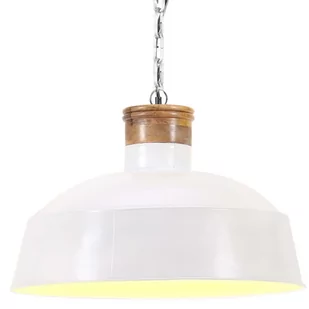 VidaXL Industrialna lampa wisząca, 58 cm, biała, E27 320832 - Lampy pozostałe - miniaturka - grafika 1