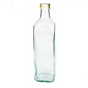 Browin Butelka szklana kwadratowa z zakrętką 0,75l, marki 1719 - Domowy wyrób alkoholu - miniaturka - grafika 1