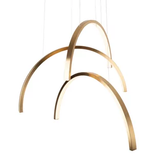 Zwieszana lampa łuki Trioarc P0509 Maxlight LED 63W 3000K nad stół złoty - Lampy sufitowe - miniaturka - grafika 1