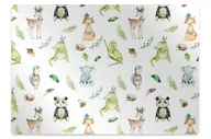 Podnóżki, podpórki, podkładki - Mata pod fotel ochrona paneli Wesołe zwierzęta 100x70 cm - miniaturka - grafika 1