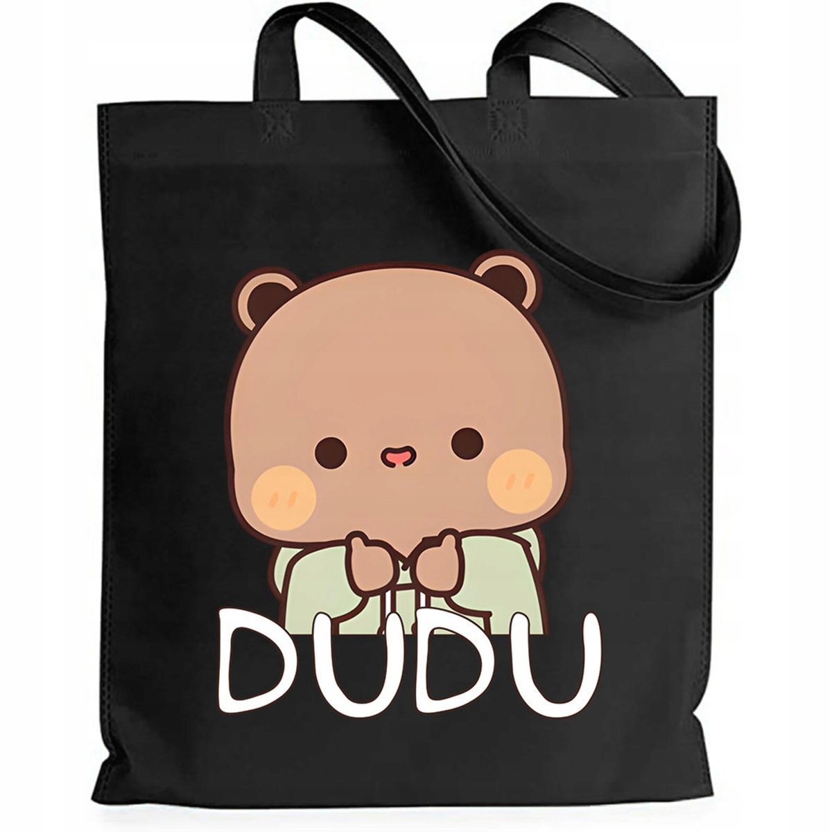 Torba BAWEŁNIANA Z NADRUKIEM EKO Shopperbag Torba BUBU LOVES DUDU MISIE #1