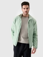 Kurtki i kamizelki sportowe męskie - Męska kurtka puchowa 4F 4FWSS25TDJAM568 - oliwkowa - miniaturka - grafika 1