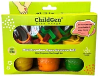 Masy plastyczne - ChildGen, Zestaw kreatywny MAŁY ARTYSTA, 100% naturalna ciastolina i 8 kształtów, MINI PREMIUM SET - miniaturka - grafika 1
