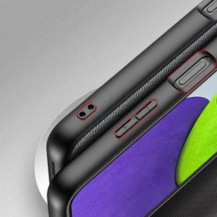 Dux Ducis Fino etui pokrowiec pokryty nylonowym materiałem Samsung Galaxy A22 4G szary - Etui i futerały do telefonów - miniaturka - grafika 7