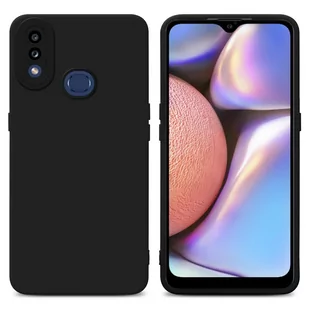 Pokrowiec Etui Do Samsung Galaxy A10s / M01s w FLUID CZERŃ TPU Silikonowe Obudowa Ochronny Case Cover Cadorabo - Etui i futerały do telefonów - miniaturka - grafika 1