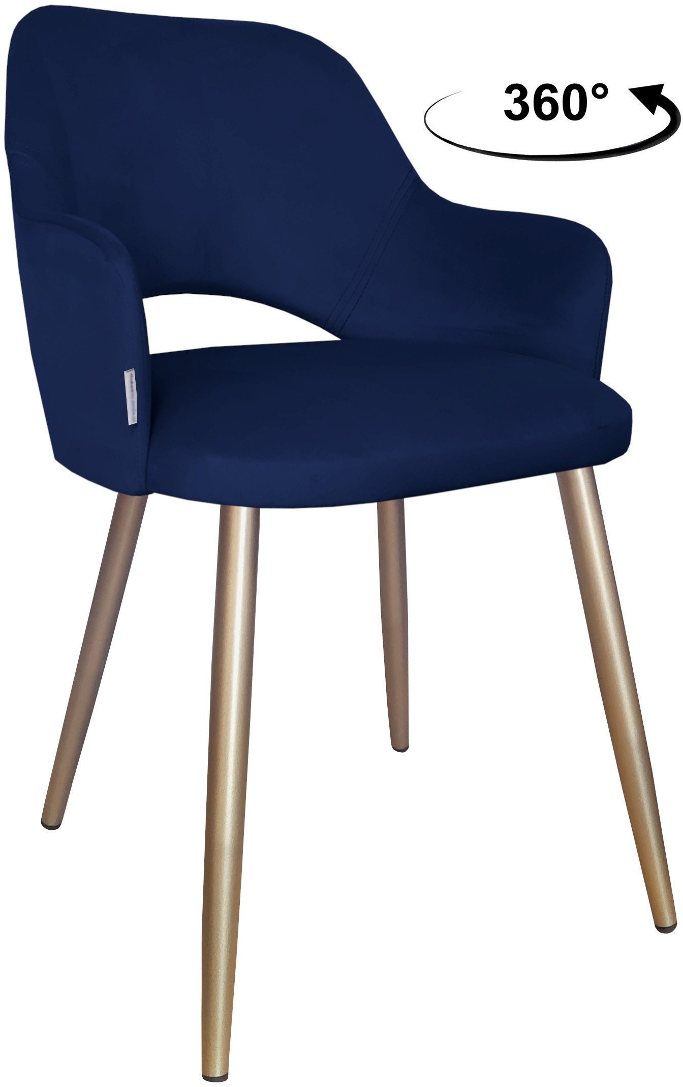 Krzesło obrotowe Milano podstawa złota MG16