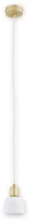 Lemir Piu lampa wisząca 1-punktowa patyna/biała O2801 W1 PAT + BIA O2801 W1 PAT + BIA - Lampy sufitowe - miniaturka - grafika 1