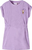 Sukienki i spódniczki dla dziewczynek - vidaXL Dziecięca sukienka, liliowa, 116 - miniaturka - grafika 1