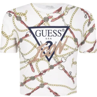 Guess T-shirt | Cropped Fit - Koszulki męskie - miniaturka - grafika 1