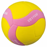 Siatkówka - Mikasa Piłka do siatkówki VS170W żółto-różowa r.5 VS170WYP - miniaturka - grafika 1