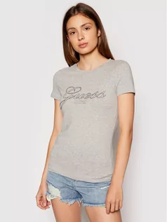 Koszulki i topy damskie - Guess T-Shirt Selina W1YI85 J1311 Szary Slim Fit - grafika 1
