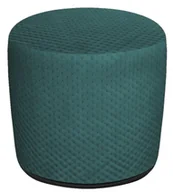 Pufy i podnóżki - Zielona okrągła pikowana pufa D2-N41 - miniaturka - grafika 1