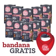 Mokra karma dla psów - PetRepublic Fine Meat danie z cielęciny 10x400g + bandana! - miniaturka - grafika 1