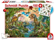 Puzzle - G3 Puzzle 150 Dinozaury + tatuaże - miniaturka - grafika 1