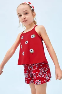 Dresy i komplety dla dziewczynek - Mayoral komplet bawełniany dziecięcy kolor czerwony - grafika 1
