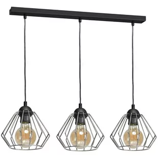 Milagro Lampa wisząca NORMAN BLACK 3xE27 MLP6264 - Lampy sufitowe - miniaturka - grafika 1