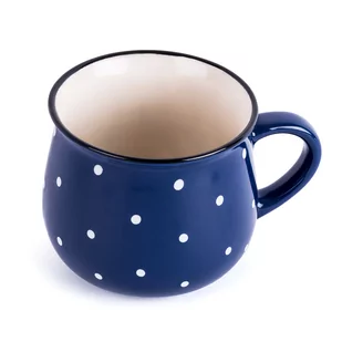 Kubek ceramiczny Dots 230 ml, niebieski - Kubki - miniaturka - grafika 1