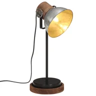 Lampy stojące - vidaXL Lampa stołowa, 25 W, srebrny vintage, 17x17x50 cm, E27 - miniaturka - grafika 1
