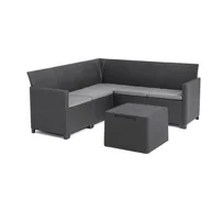 Meble ogrodowe - Zestaw mebli ogrodowych KETER Marie Corner 5 256703 Grafitowy - miniaturka - grafika 1