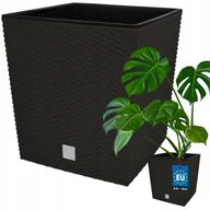 Donice - DONICA DONICZKA 40 CM OGRODOWA BALKON TARAS KWIATY RATTAN UMBRA WKŁAD OGRÓD - miniaturka - grafika 1