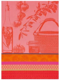 Le Jacquard Fran ais Ściereczka kuchenna Saveurs de Provence Czerwona - Ściereczki, gąbki, czyściki - miniaturka - grafika 1